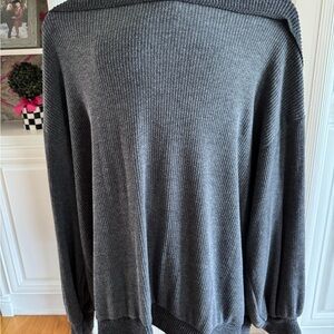 Cozy Gray Knit Sweater